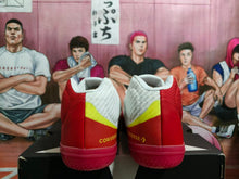Converse White and Red Low-Top Sneakers