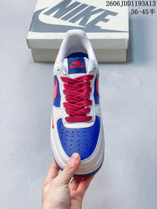 Nike Air Force 1 '07 Low White Blue Red Sneakers