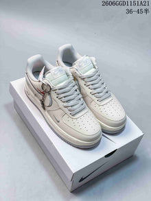 Nike Air Force 1 Low Sneakers, Cream and Ice Blue