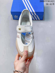 Adidas Samba Jane Mary Jane Sneakers White and Beige
