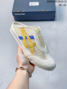 Onitsuka Tiger Mexico 66 Sabot Slip-On Shoes Beige Yellow
