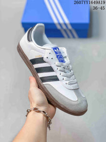 Adidas Samba Low-Top Sneakers in White and Black