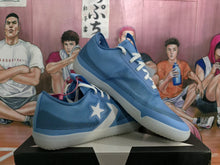 Blue Basketball Sneakers with Star Chevron Detail