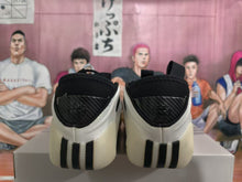 White and Black Sculpted Sole Sneakers