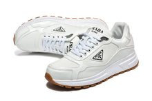 Prada Logo Low-Top Sneakers in White