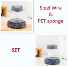 Kitchen Soap Dispensing Sponge Brush