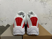 White and Red Athletic Sneakers