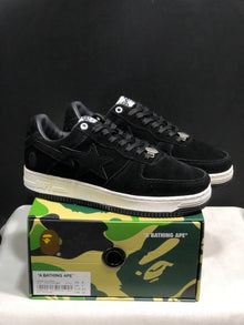 BAPE STA Low-Top Sneakers Black Suede