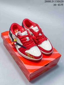 Jordan Air Jordan 1 Low Red, White and Navy Sneakers