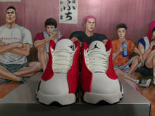 Jordan Basketball Sneakers Gray White Red