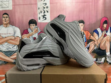 Grey and Black Basketball Sneakers with Sculpted Side Panels