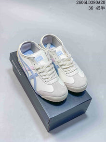 Onitsuka Tiger Mexico 66 Lace-Up Sneakers in White and Pastel