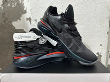 Nike Basketball Shoes, Black and Gray with Red Accents