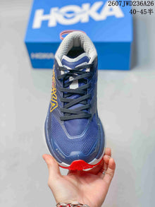 HOKA Mafate X Hike 5 Trail Running Shoes Navy Red 712660RRY