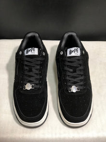 BAPE STA Low-Top Sneakers Black Suede