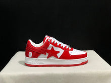 BAPE STA Low-Top Sneakers Red and White