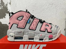 Nike Air More Uptempo Sneakers in Pink and Grey