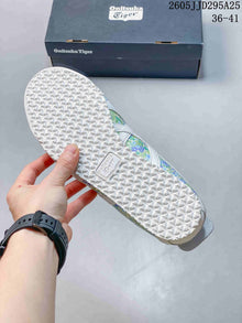 Onitsuka Tiger Floral Low-Top Sneakers White Green Blue