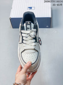 MLB Chunky Liner Low-Top Sneakers White Navy Red 3ASXCA12N