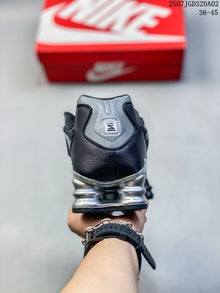 Nike Shox TL Black and Silver Sneakers