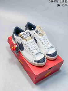 Nike Blazer Low Jumbo White and Dark Gray Sneakers