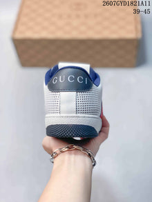 Gucci 2607GYD1821A11 Low-Top Sneakers White Navy Red