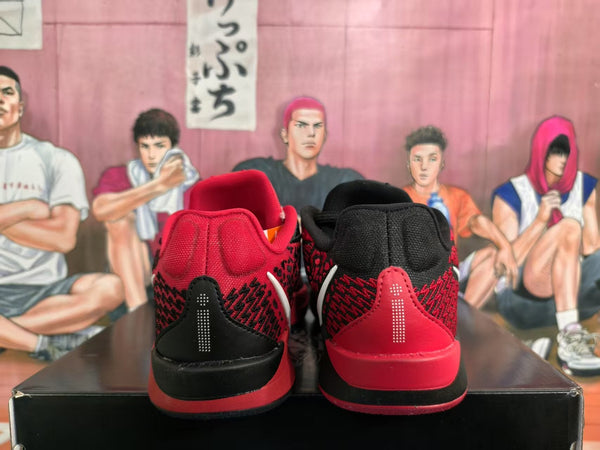 Nike Red and Black Basketball Sneakers
