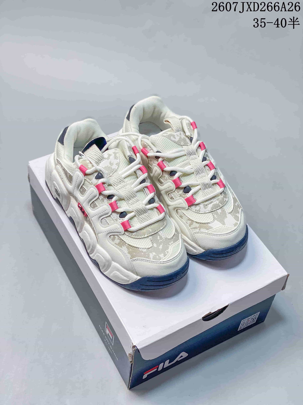 FILA Croissant Low-Top Sneakers White and Gray