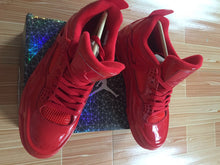Jordan 4 Red Patent Leather Sneakers 719864 600