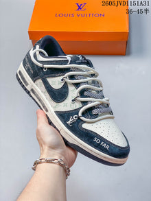 Nike SB Dunk Low Louis Vuitton-Style Sneakers
