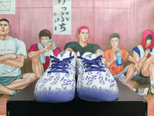 Nike White Purple Basketball Sneakers