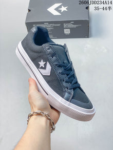 Converse Low-Top Lace-Up Sneakers in Charcoal