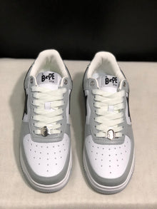 BAPE Sta Low-Top Sneakers White Grey Black