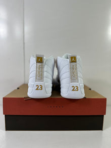 Jordan Air Jordan 12 Retro Phantom White Metallic Gold Sneakers