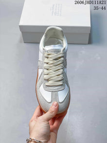 Maison Margiela Replica Low-Top Sneakers in White and Grey