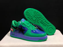 Bape Sta Low-Top Sneakers Green Blue Purple Marvel Style