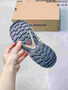 Salomon XA Pro 3D Trail Sneakers in Cream and Gray