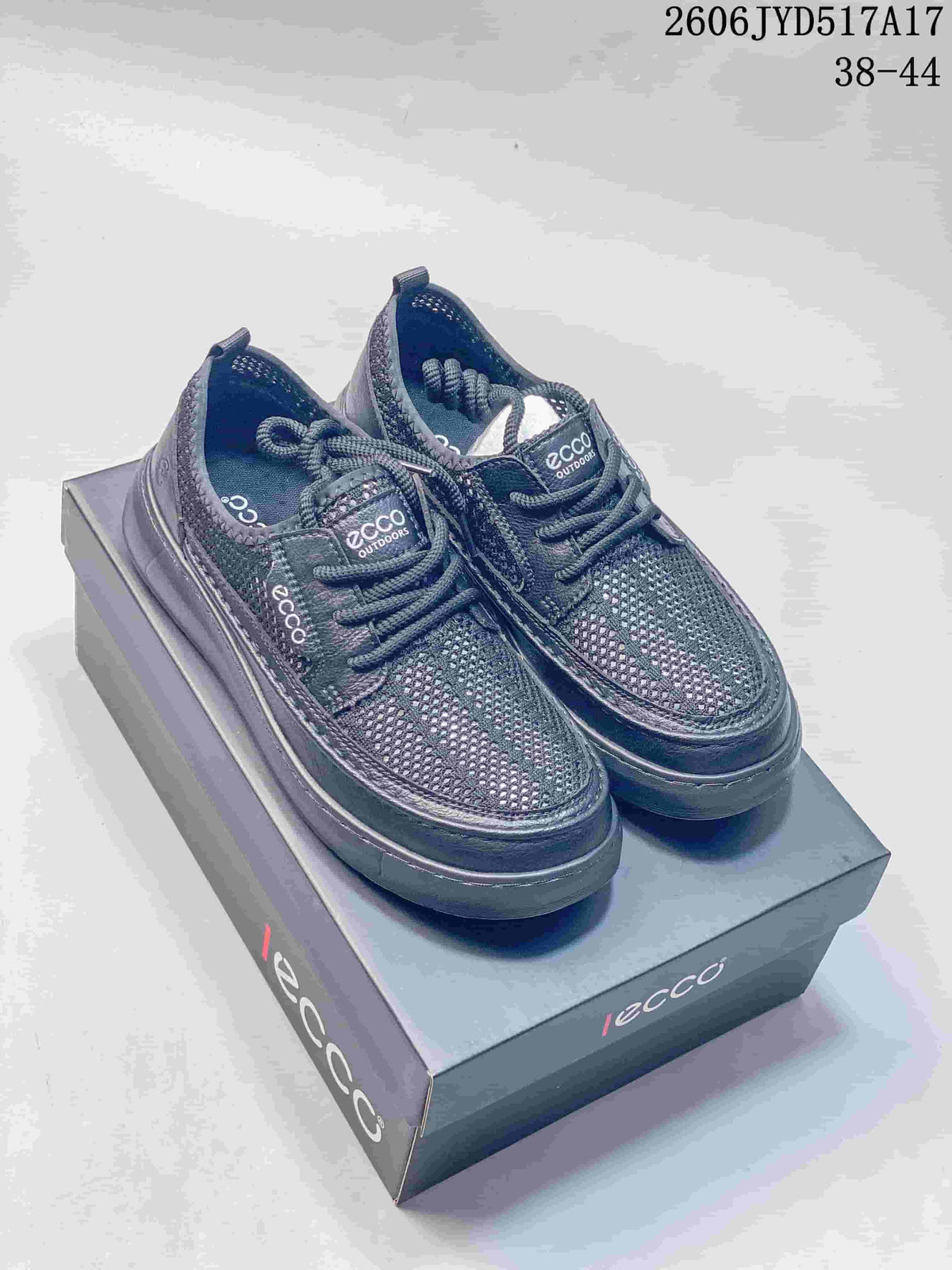 ECCO JYD517A17 Mesh Lace-Up Shoes