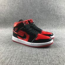 Jordan Air Jordan 1 Mid Red Black Patent Sneakers BQ6472-600