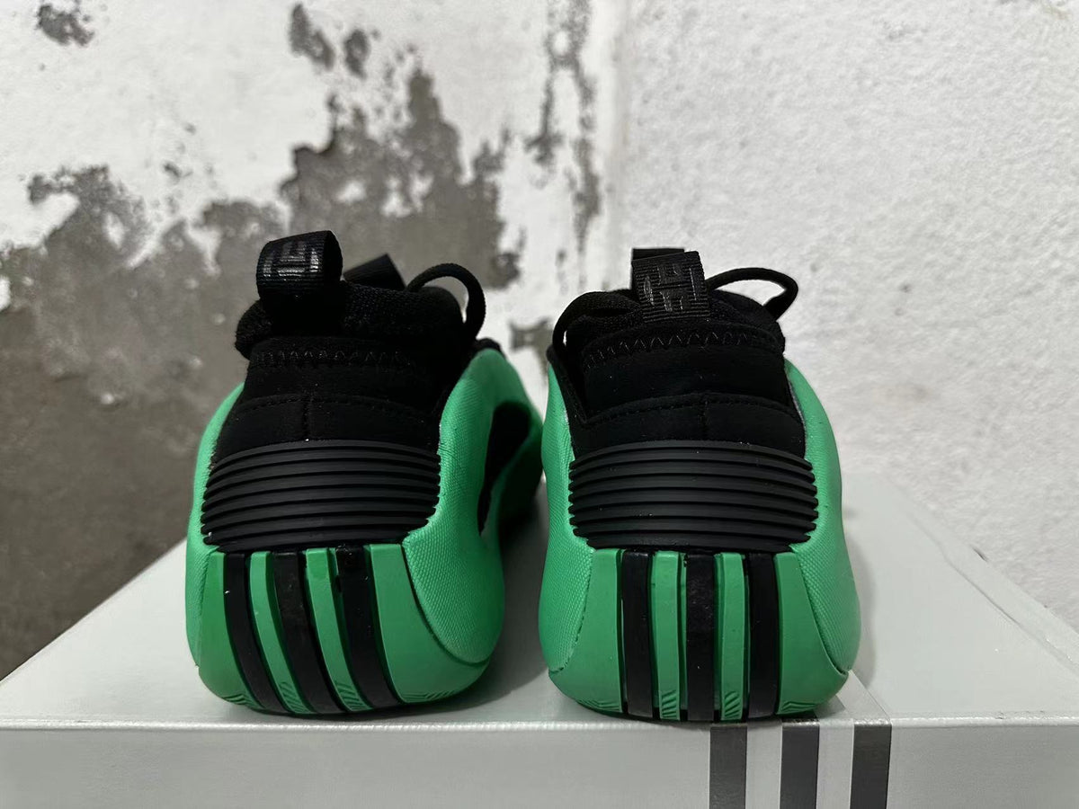 Adidas Harden Vol. 7 Basketball Shoes, Black and Green