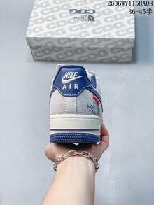 Nike Air Force 1 '07 Low Grey and Blue Sneakers