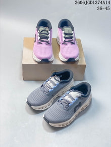 On Cloudmonster 3 Running Shoes in Gray and Lilac
