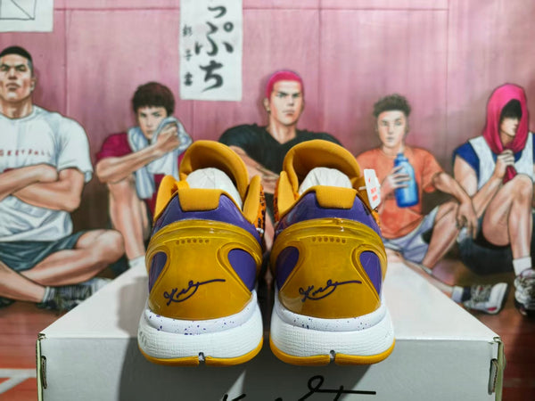 Nike Zoom Basketball Shoes Yellow Purple
