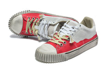 Golden Goose Super-Star Low-Top Sneakers Red and Gray