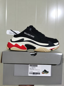 Balenciaga Triple S Mule Sneakers Black Red