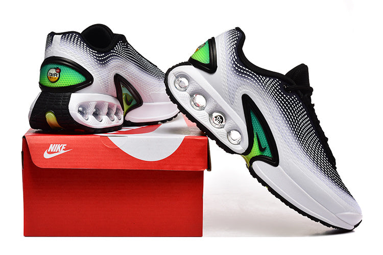 Nike Air Max Sneakers in White, Black and Volt Green
