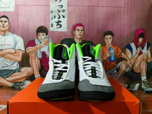 Nike Wrestling Shoes Gray Black Volt Green High Top