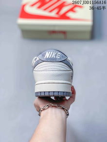 Nike SB Dunk Low Off-White and Gray Sneakers 2607JDD1156A16