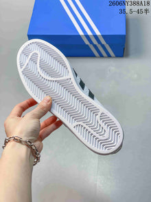 adidas Originals Superstar White and Charcoal Sneakers JI0079