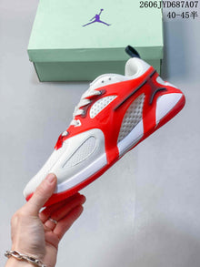 Jordan Heir PF Basketball Shoes White and Red FZ2471